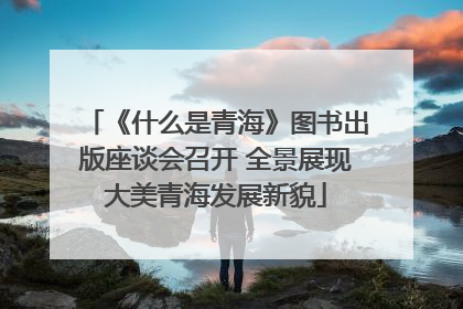 《什么是青海》图书出版座谈会召开 全景展现大美青海发展新貌