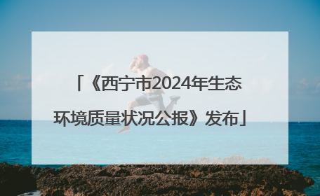 《西宁市2024年生态环境质量状况公报》发布