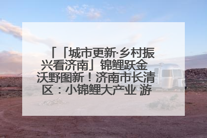 「城市更新·乡村振兴看济南」锦鲤跃金 沃野图新！济南市长清区：小锦鲤大产业 游出农旅新风景