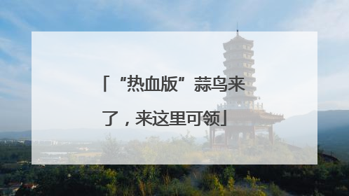 “热血版”蒜鸟来了，来这里可领
