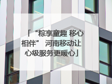 “粽享童趣 移心相伴” 河南移动让心级服务更暖心