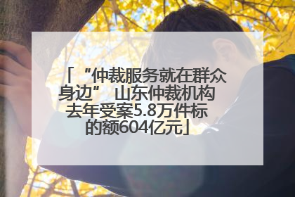 “仲裁服务就在群众身边” 山东仲裁机构去年受案5.8万件标的额604亿元