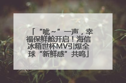 “呲～”一声，幸福保鲜舱开启！海信冰箱世杯MV引爆全球“新鲜感”共鸣
