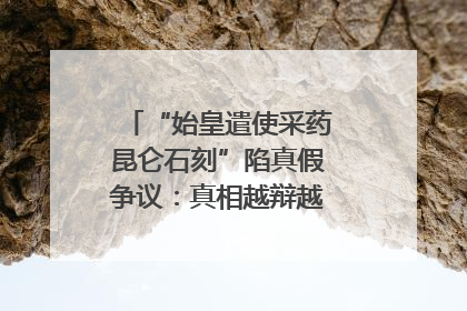 “始皇遣使采药昆仑石刻”陷真假争议：真相越辩越明｜新京报专栏