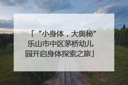 “小身体，大奥秘” 乐山市中区茅桥幼儿园开启身体探索之旅