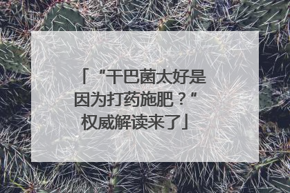 “干巴菌太好是因为打药施肥？”权威解读来了