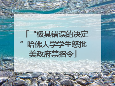 “极其错误的决定”哈佛大学学生怒批美政府禁招令