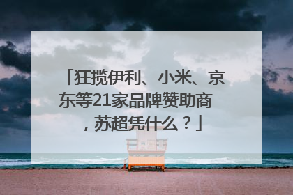 狂揽伊利、小米、京东等21家品牌赞助商，苏超凭什么？