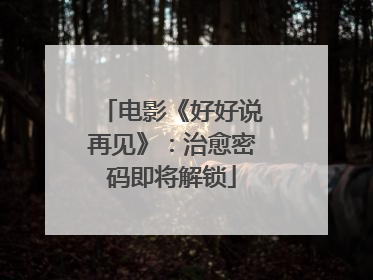 电影《好好说再见》：治愈密码即将解锁