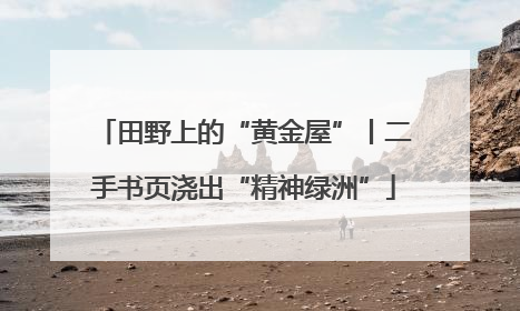 田野上的“黄金屋”丨二手书页浇出“精神绿洲”