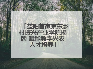 益阳首家京东乡村振兴产业学院揭牌 赋能数字兴农人才培养