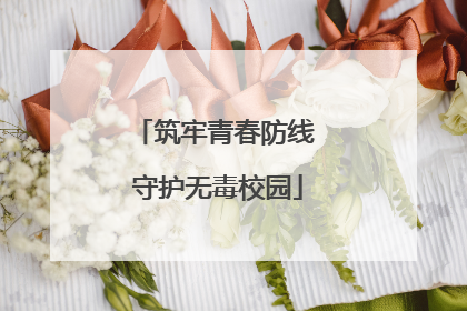 筑牢青春防线 守护无毒校园