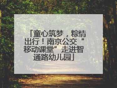 童心筑梦，粽情出行！南京公交“移动课堂”走进智通路幼儿园