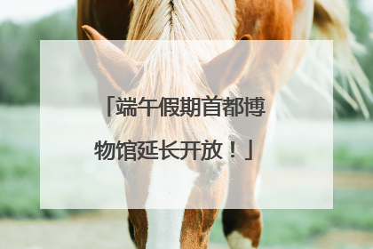 端午假期首都博物馆延长开放！