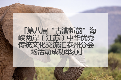 第八届“古漕新韵”海峡两岸（江苏）中华优秀传统文化交流汇泰州分会场活动成功举办