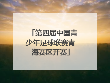 第四届中国青少年足球联赛青海赛区开赛