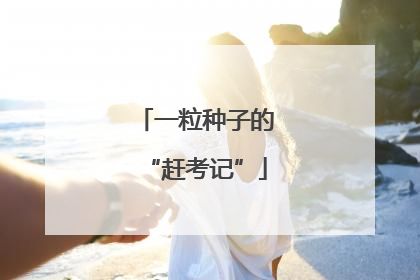 一粒种子的“赶考记”
