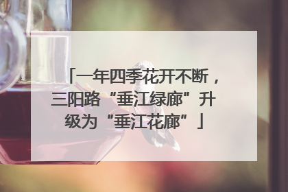 一年四季花开不断，三阳路“垂江绿廊”升级为“垂江花廊”