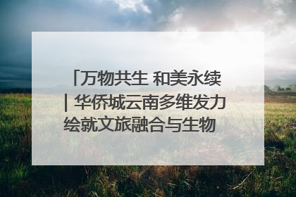 万物共生 和美永续｜华侨城云南多维发力 绘就文旅融合与生物多样性保护新图景