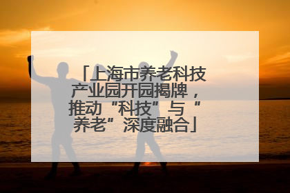 上海市养老科技产业园开园揭牌，推动“科技”与“养老”深度融合