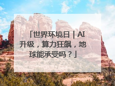 世界环境日｜AI升级，算力狂飙，地球能承受吗？