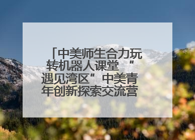 中美师生合力玩转机器人课堂 “遇见湾区”中美青年创新探索交流营在深圳开营