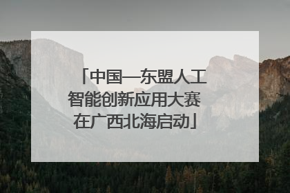 中国—东盟人工智能创新应用大赛在广西北海启动