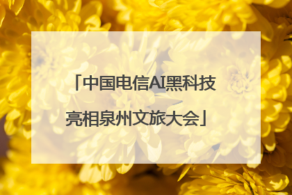 中国电信AI黑科技亮相泉州文旅大会