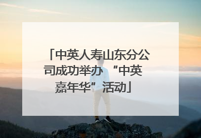 中英人寿山东分公司成功举办 “中英嘉年华”活动