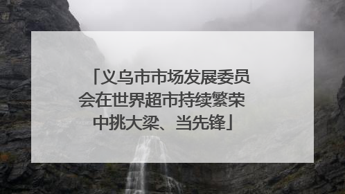 义乌市市场发展委员会在世界超市持续繁荣中挑大梁、当先锋