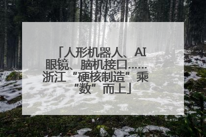 人形机器人、AI眼镜、脑机接口……浙江“硬核制造”乘“数”而上