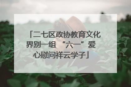 二七区政协教育文化界别一组 “六一”爱心慰问祥云学子
