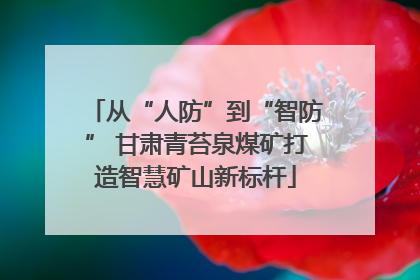 从“人防”到“智防” 甘肃青苔泉煤矿打造智慧矿山新标杆
