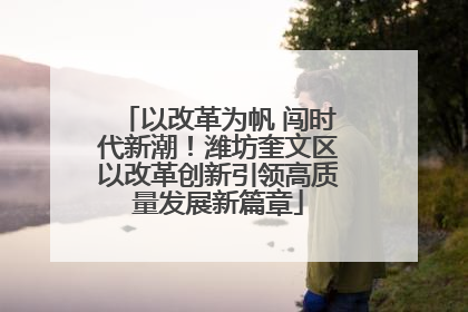 以改革为帆 闯时代新潮！潍坊奎文区以改革创新引领高质量发展新篇章
