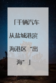 千辆汽车从盐城港滨海港区“出海”