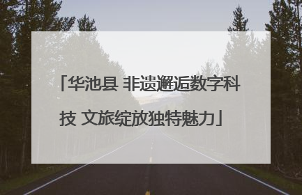 华池县 非遗邂逅数字科技 文旅绽放独特魅力