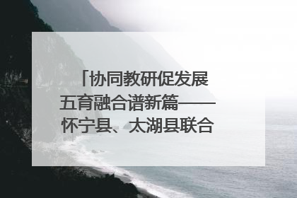 协同教研促发展 五育融合谱新篇——怀宁县、太湖县联合教研活动在月山镇中心学校成功举办