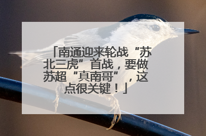 南通迎来轮战“苏北三虎”首战，要做苏超“真南哥”，这点很关键！