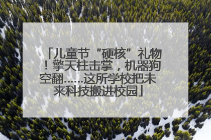 儿童节“硬核”礼物！擎天柱击掌，机器狗空翻……这所学校把未来科技搬进校园