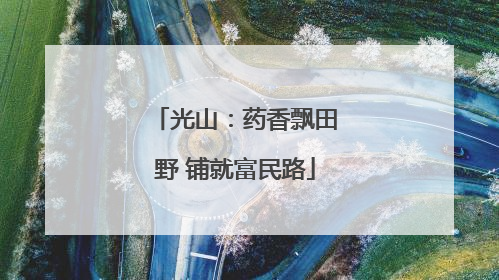 光山：药香飘田野 铺就富民路