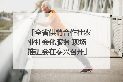 全省供销合作社农业社会化服务 现场推进会在泰兴召开