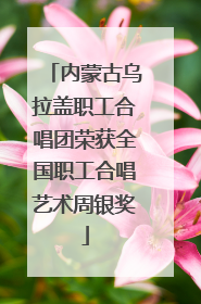 内蒙古乌拉盖职工合唱团荣获全国职工合唱艺术周银奖
