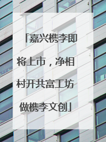 嘉兴槜李即将上市，净相村开共富工坊做槜李文创