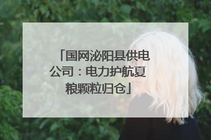 国网泌阳县供电公司：电力护航夏粮颗粒归仓
