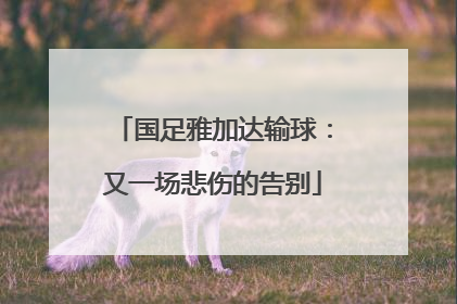 国足雅加达输球：又一场悲伤的告别
