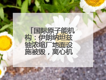 国际原子能机构：伊朗纳坦兹铀浓缩厂地面设施被毁，离心机可能已受损