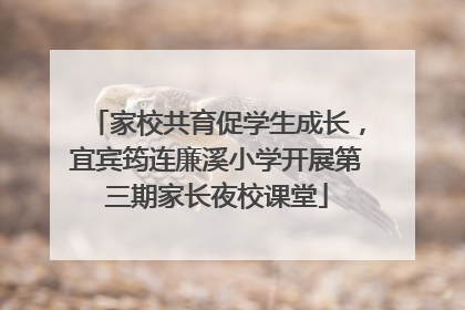 家校共育促学生成长，宜宾筠连廉溪小学开展第三期家长夜校课堂