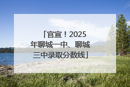 官宣！2025年聊城一中、聊城三中录取分数线