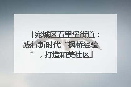宛城区五里堡街道：践行新时代“枫桥经验”，打造和美社区