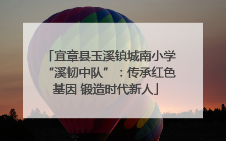 宜章县玉溪镇城南小学“溪韧中队”：传承红色基因 锻造时代新人
